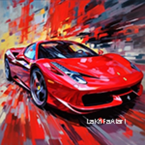 Car Art – KI-generert motiv 4