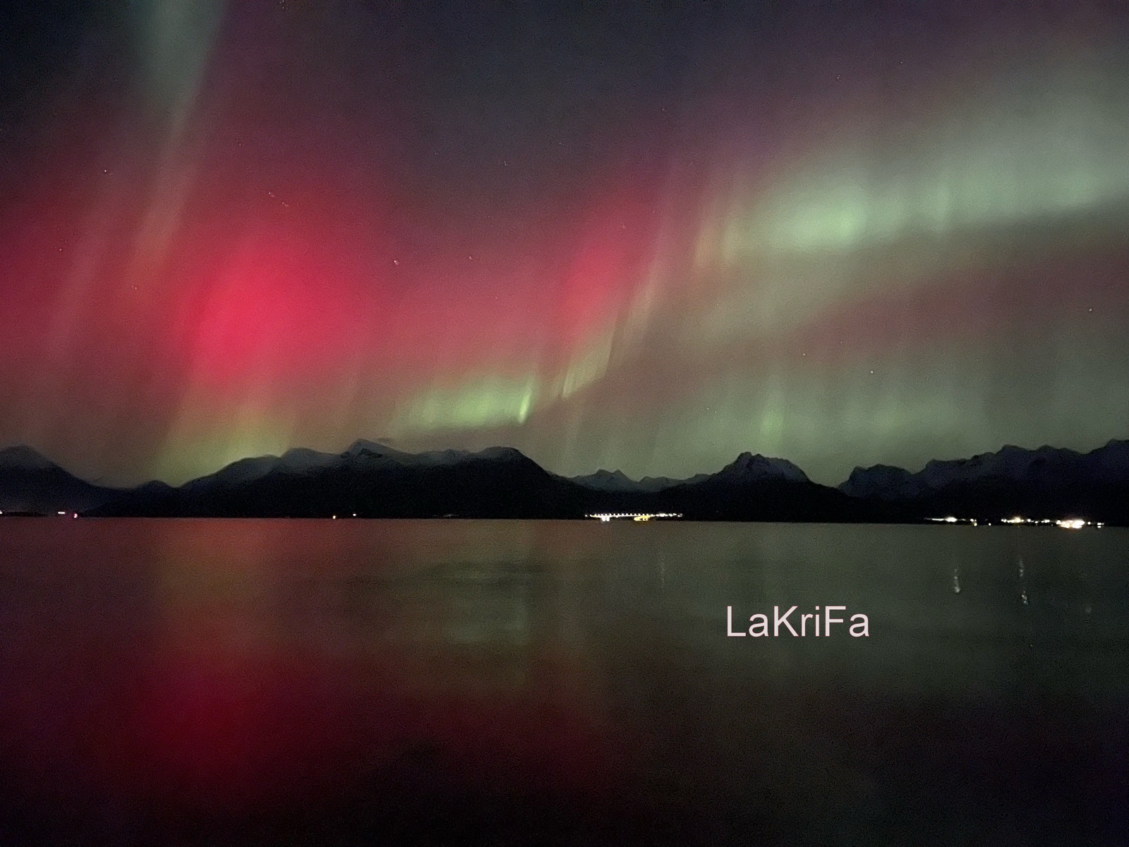 Nordlys fotografert i Vesterålen